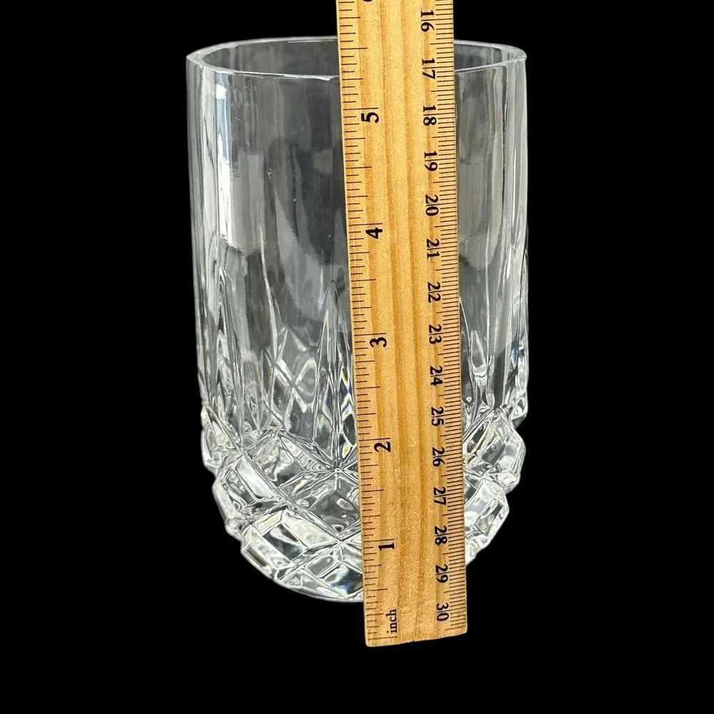 VTG‎ European Collection 24% Lead Crystal Tumbler Glass Yugoslavia Diamond Cut